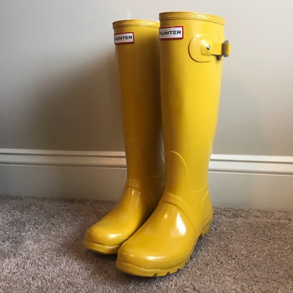 Mustard yellow rain boots Clearance